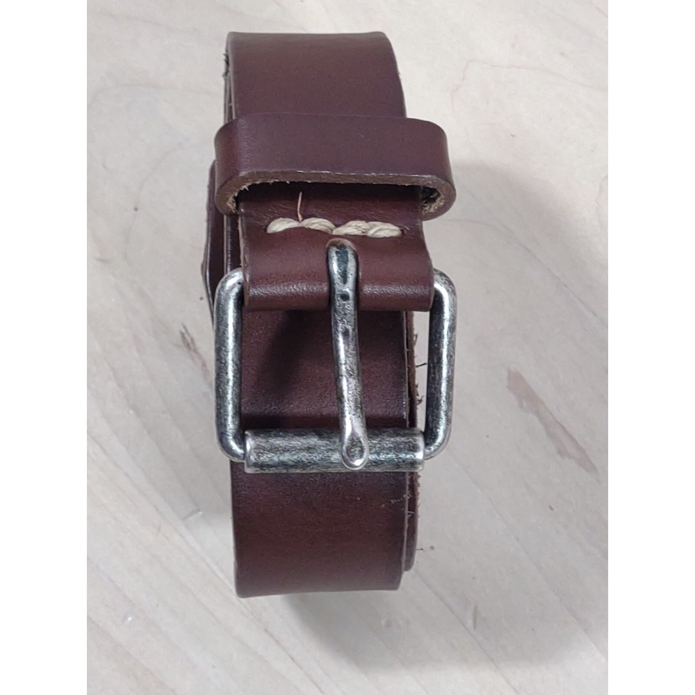 J.CREW Brown Genuine Leather Belt Women's Size 36 Retro Classic American
